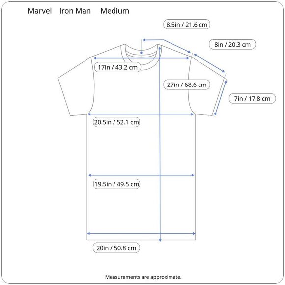 Marvel Iron Man Armor Comic Book Cover Tee Shirt Medium Blue Retro Fandom - Picture 13 of 14